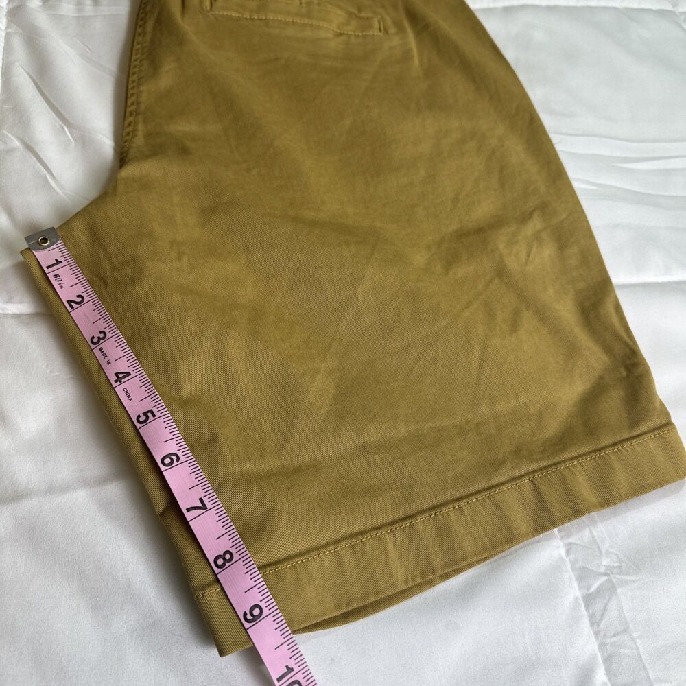 J.Crew 9" Bermuda Chino  Walking Short Sz 12 Camel Brown Mid-Rise Zip Flat Front - Picture 4 of 9